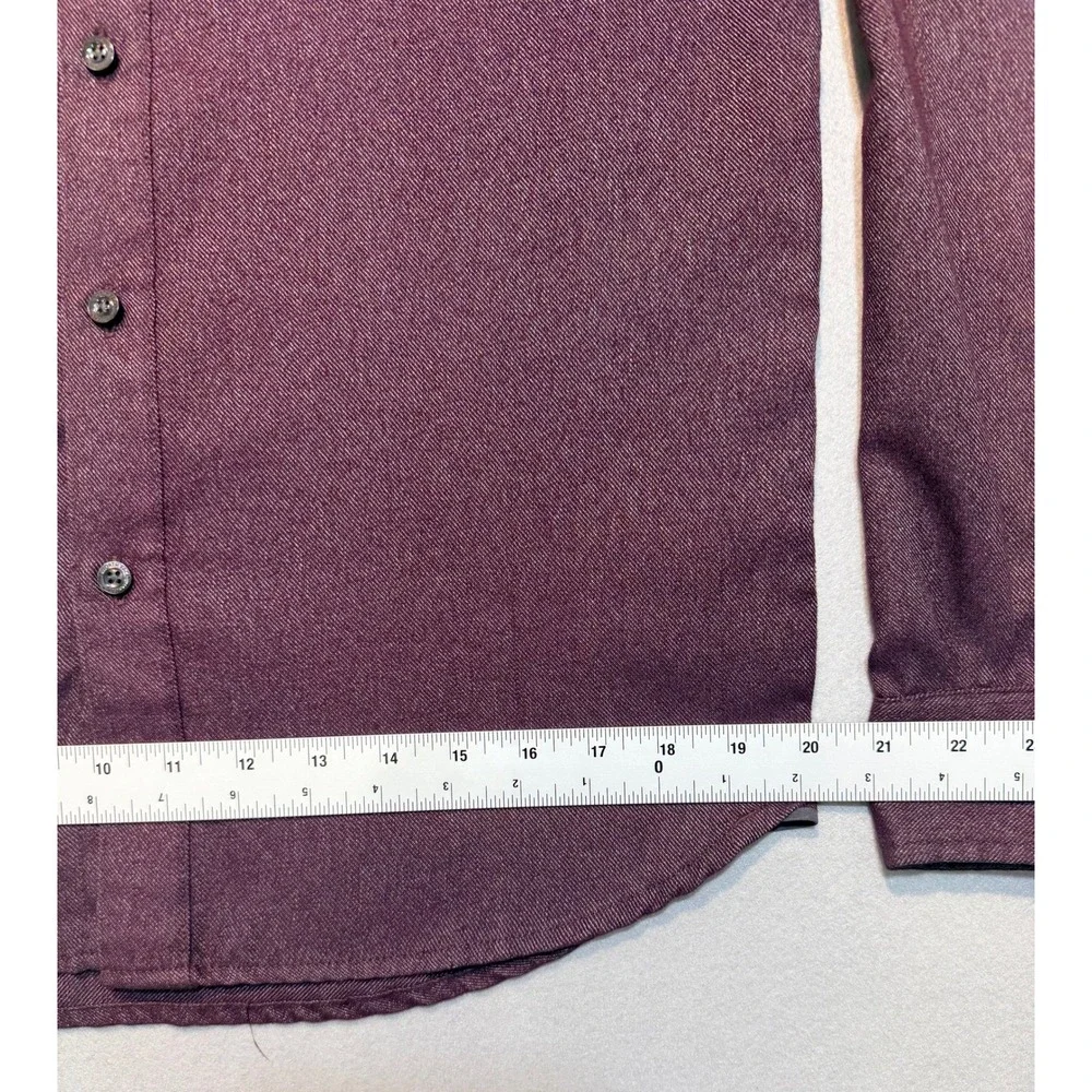 The North Face Mens Button Down Shirt Long Sleeve Maroon Small - Picture 5 of 10